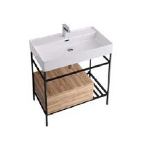 Structure with drawer and grate for cm 80 washbasin Faster Kiub