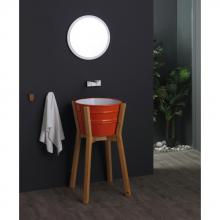 High wooden washbasin cabinet Bacile