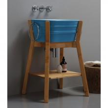 High wooden washbasin cabinet Tinozza