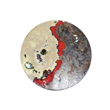 Round modern lava stone tabletop Red Rocks