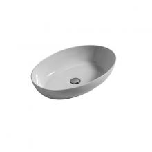 Oval countertop wash basin cm 62x42 Treja