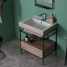 Countertop / wall-hung ceramic washbasin 70x50 Trix