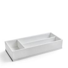 Tray 3 compartments Snowy Chrome