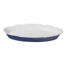 Tray Meat/Vegetables White/Cobalt