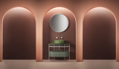 Composizione struttura con cassetto e ripiano in marmo cm 95 Flair 4.0