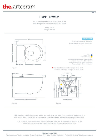 Vaso Sospeso Senza Brida Multifunzione Hype