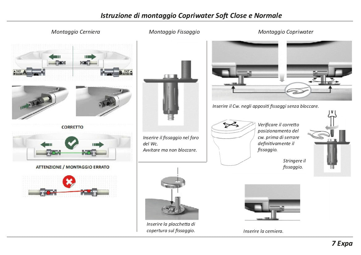 Seduta Wc La Fontana frizionata