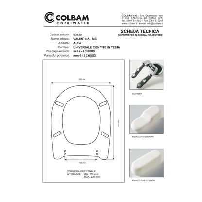 Copriwater Compatibile Valentina/Valentina Mb
