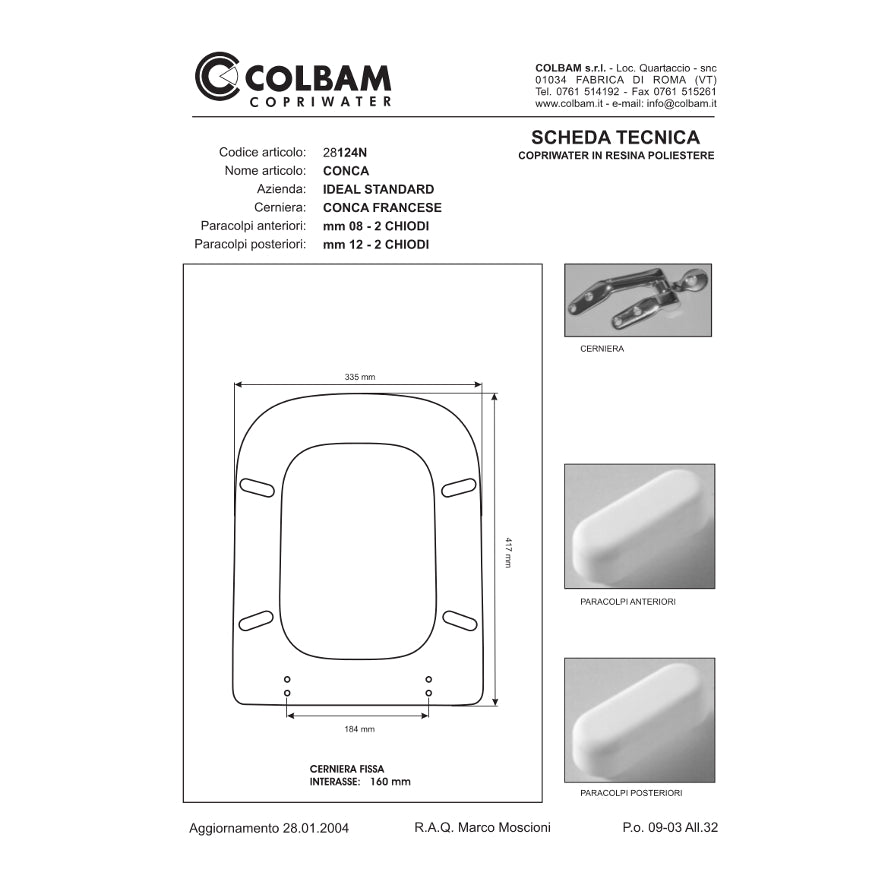 Copriwater Compatibile Conca