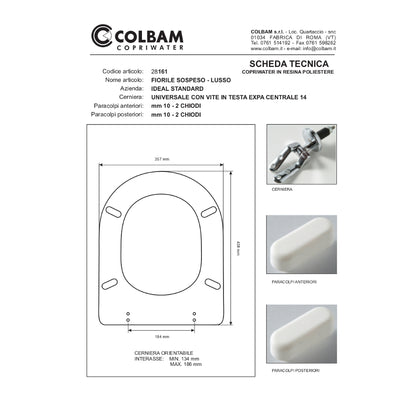 Copriwater Compatibile Fiorile sospeso/Lusso