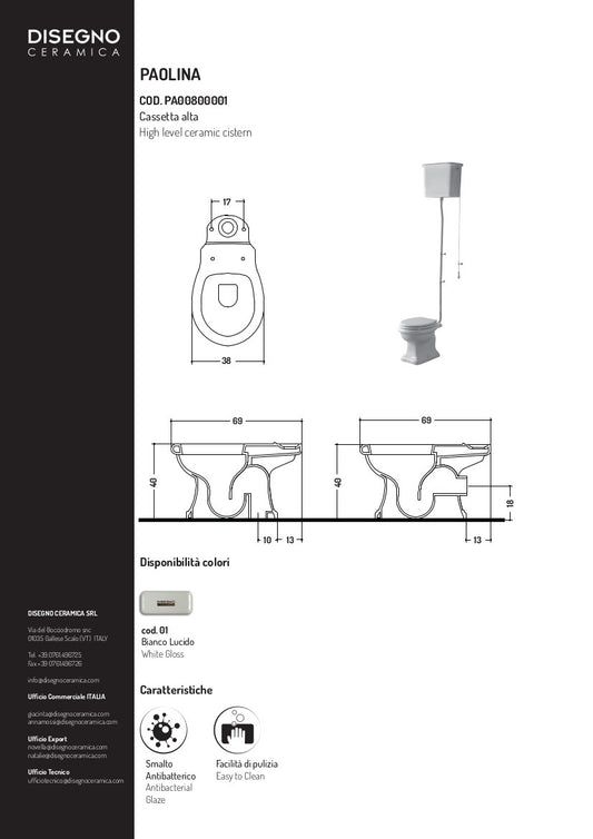 Cassetta di Scarico Alta Paolina