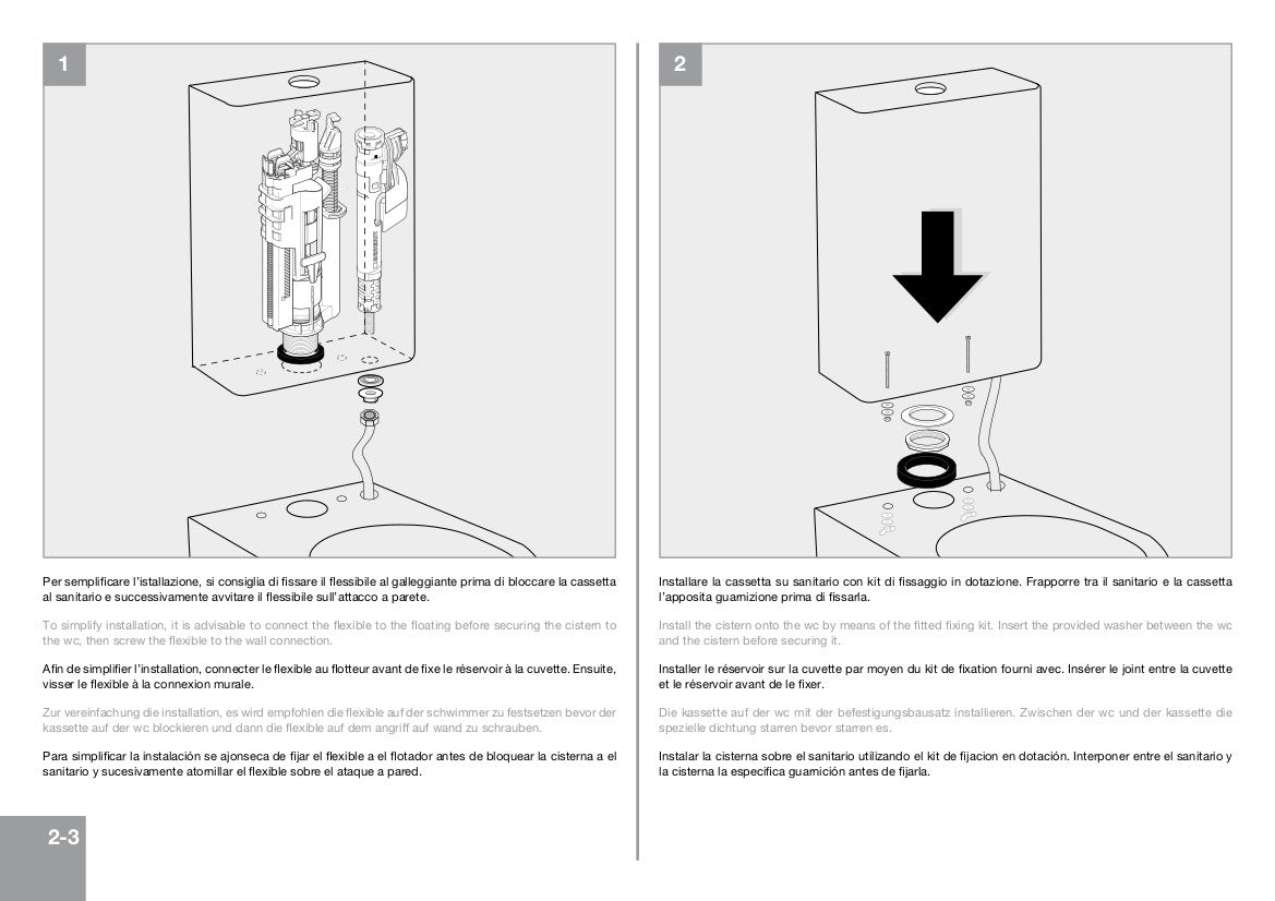 Sanitari monoblocco con cassetta Moon