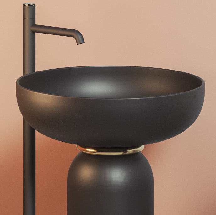 Lavabo da appoggio/su colonna diam. 50 cm Jolie