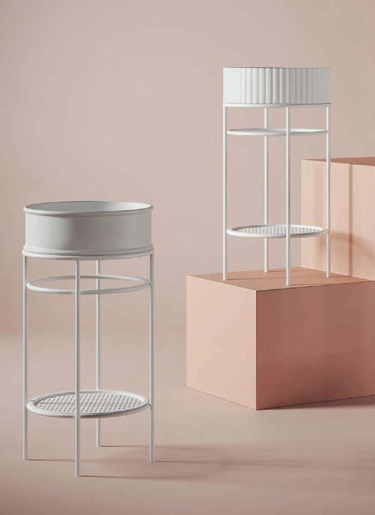 Composizione lavabo su struttura Vogue con griglia bianco opaco