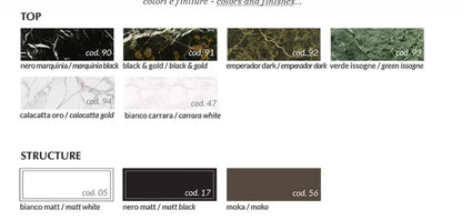 Composizione struttura con griglia e lavabo cm 95 Flair 4.0