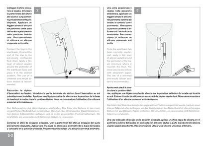 Lavabo a terra da appoggio Moon