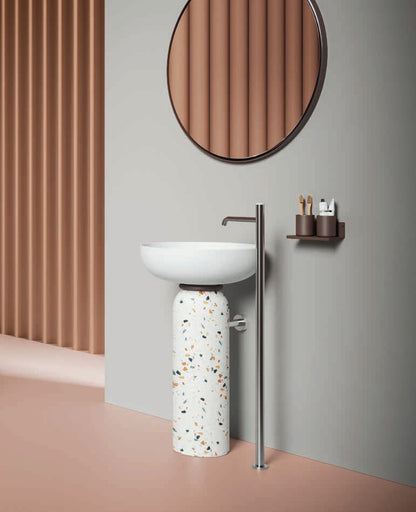 Lavabo da appoggio/su colonna diam. 50 cm Jolie