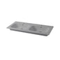 Consolle da incasso cm 121x51 Doppia Vasca Qubo Square