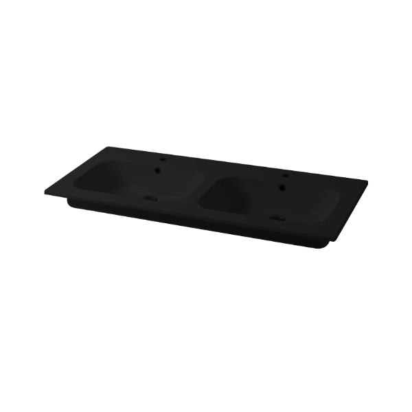 Consolle da incasso cm 121x51 Doppia Vasca Qubo Square