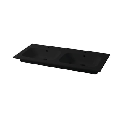Consolle da incasso cm 121x51 Doppia Vasca Qubo Square