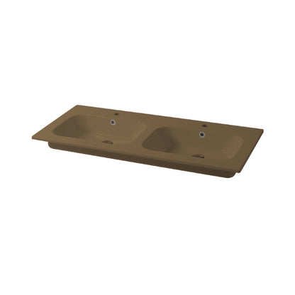 Consolle da incasso cm 121x51 Doppia Vasca Qubo Square