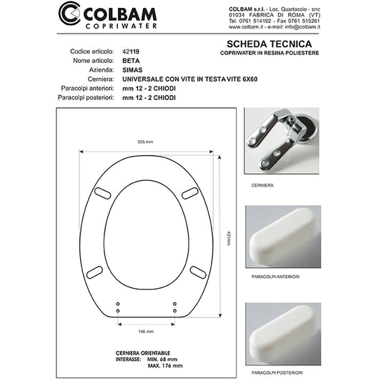 Copriwater Compatibile Alfa/Beta
