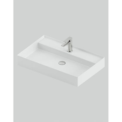 Lavabo sospeso/appoggio cm 75x48 Scalino