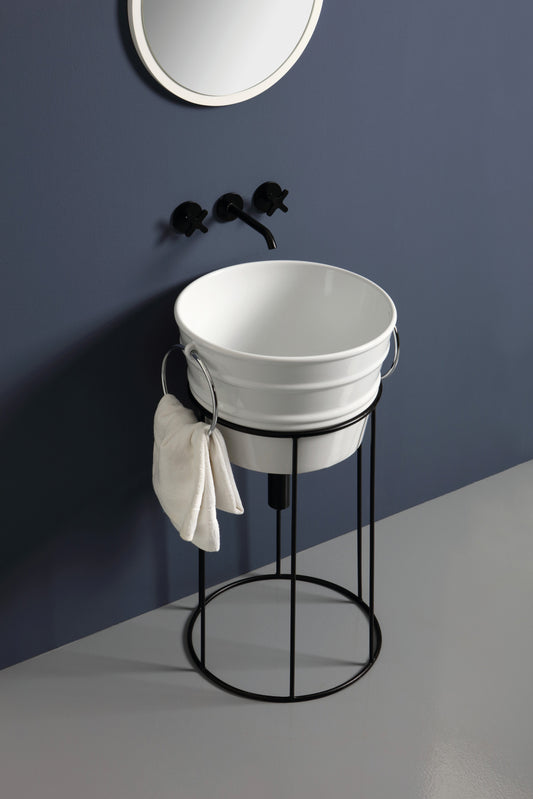 STRUTTURA DA TERRA ALTA IN METALLO BACILE