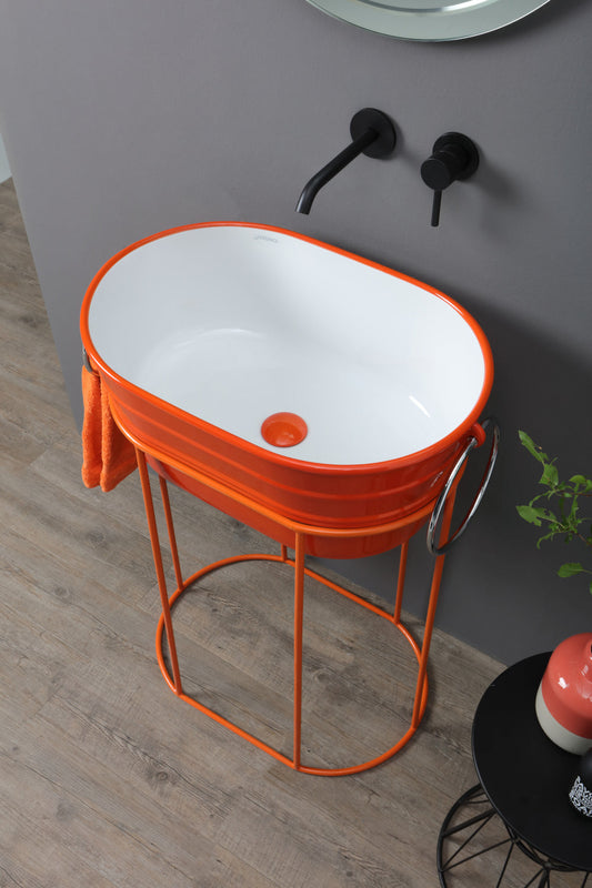 COMPOSIZIONE TINOZZA E STRUTTURA ARANCIO ENERGIA