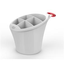 Cutlery drainer with drainage container