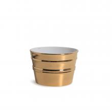 Round Countertop/Wall-hung Washbasin Bacile Midi  Midi  Glossy Gold