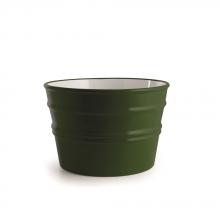 Round Countertop/Wall-hung Washbasin Bacile Midi  Glossy English Green