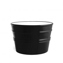 Round Countertop/Wall-hung Washbasin Bacile Midi Deep Black