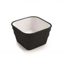 Countertop/wall-hung washbasin cm 40x40 Bacile Cubo Black