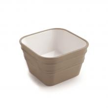 Countertop/wall-hung washbasin cm 40x40 Bacile Cubo Matt Clay