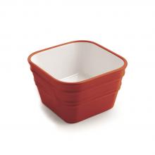 Countertop/wall-hung washbasin cm 40x40 Bacile Cubo Passion Red