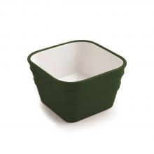 Countertop/wall-hung washbasin cm 40x40 Bacile Cubo Glossy English Green