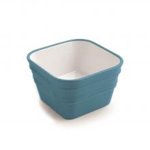 Countertop/wall-hung washbasin cm 40x40 Bacile Cubo Glossy Cyan