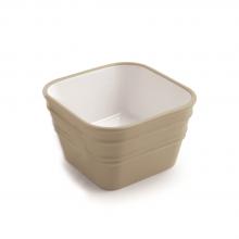 Countertop/wall-hung washbasin cm 40x40 Bacile Cubo Glossy Franciacorta