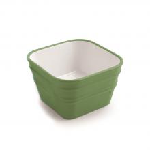 Countertop/wall-hung washbasin cm 40x40 Bacile Cubo Glossy Pulse Green