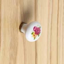 Round Knob White Bronze finish cm 31