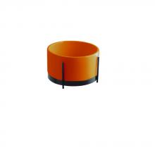 Washbasin with structure Ibrido Round Energy Orange