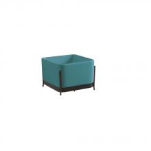 Washbasin with structure Ibrido Square Cyan