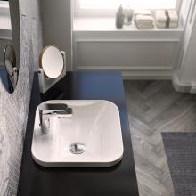 Square Drop in Washbasin 40x40 1 hole Thin Rim Giò Evolution