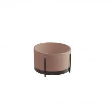 Washbasin with structure Ibrido Square Matt Pink Watercolor