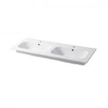 Inset Console Double Basin cm 121x46 Qubo Square 46