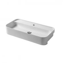 Semi-recessed Washbasin cm 80x38 Slim