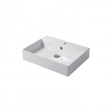 Countertop/wall-hung washbasin 60x40 Slim Square