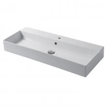 Countertop/wall-hung washbasin 100x40 Slim Square