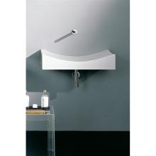 Countertop or wall-hung washbasin without hole Tsunami